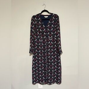 Boden Hazel Crown and Country Midi Dress Size 8 British Equestrian Preppy